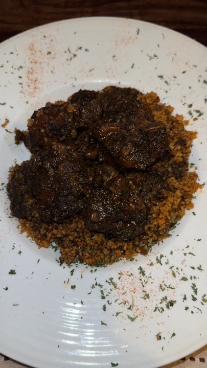 JS International Grill - Oxtail with dirty rice - Caribbean Near Me - Richardson, Texas