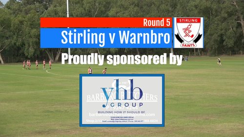 Replay: Stirling Saints vs Canning Vale (Thirds)