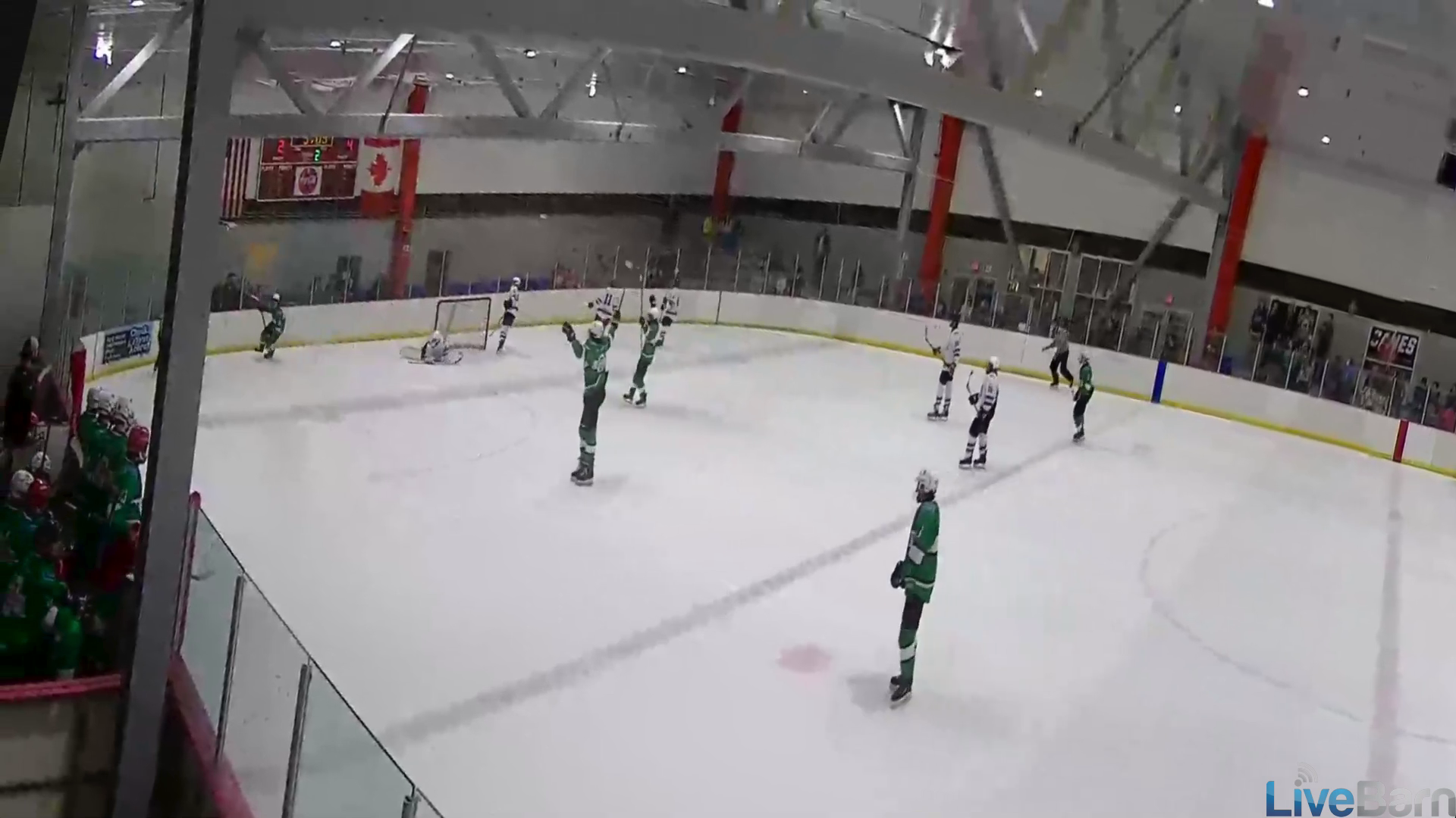 Porter Cleveland's Zone Entry and Goal | Team Cary - Triangle High School Hockey League