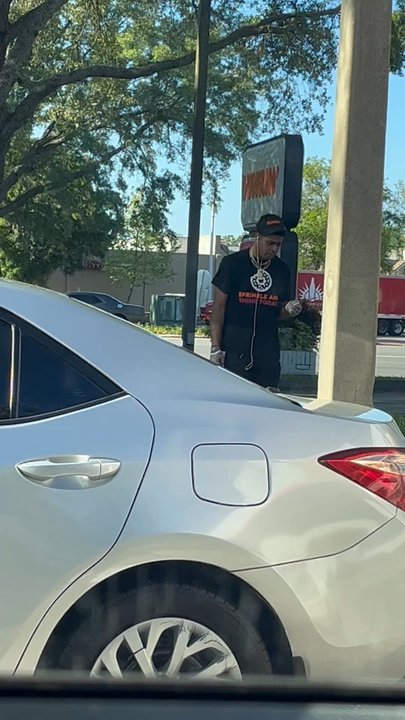 Dunkin' - Smoking with gloves on - Donuts Near Me - Lake Mary, Florida