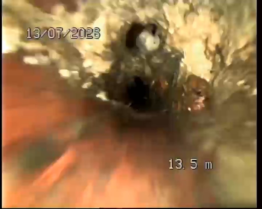 CCTV frame at 13.50 m