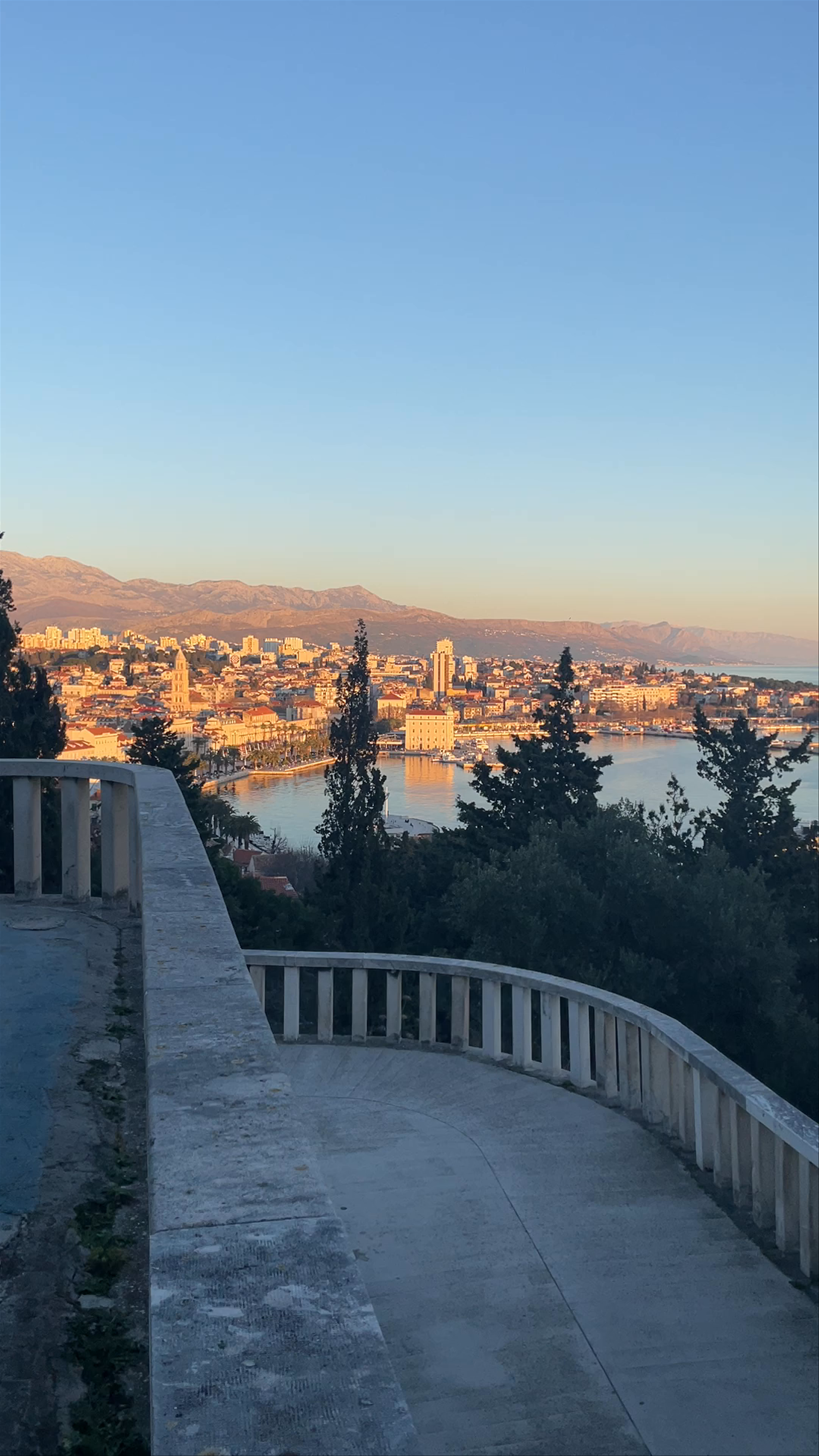 Sunset Panorama from Teraca Vidilica, Split - Breathtaking Adriatic Views