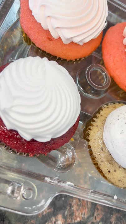 Elite Bakery - All of the cupcakes we ordered. Mango, Red Velvet, Oreo and Guava cupcakes. - Bakeries Near Me - Union City, California