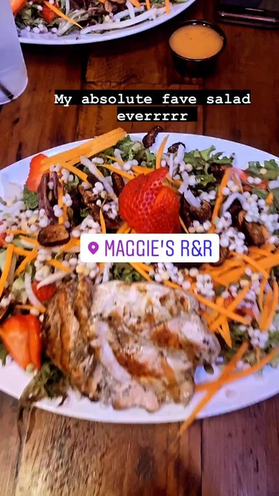 Maggie's R&R - Best salad ever, HUGE PORTION with all Of the great toppings, this is my go to with a sweet tea! This is called the supper foods salad! - American Near Me - Fort Worth, Texas