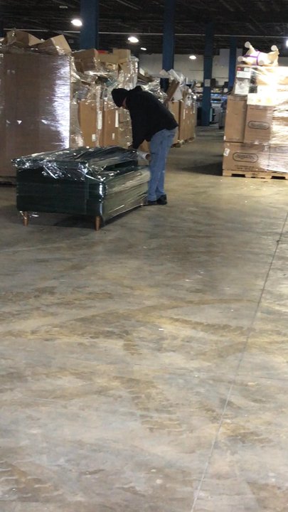 Barton's Discounts - Professional tag teaming; prep for transport and delivery from the dock - Discount Store Near Me - Indianapolis, Indiana