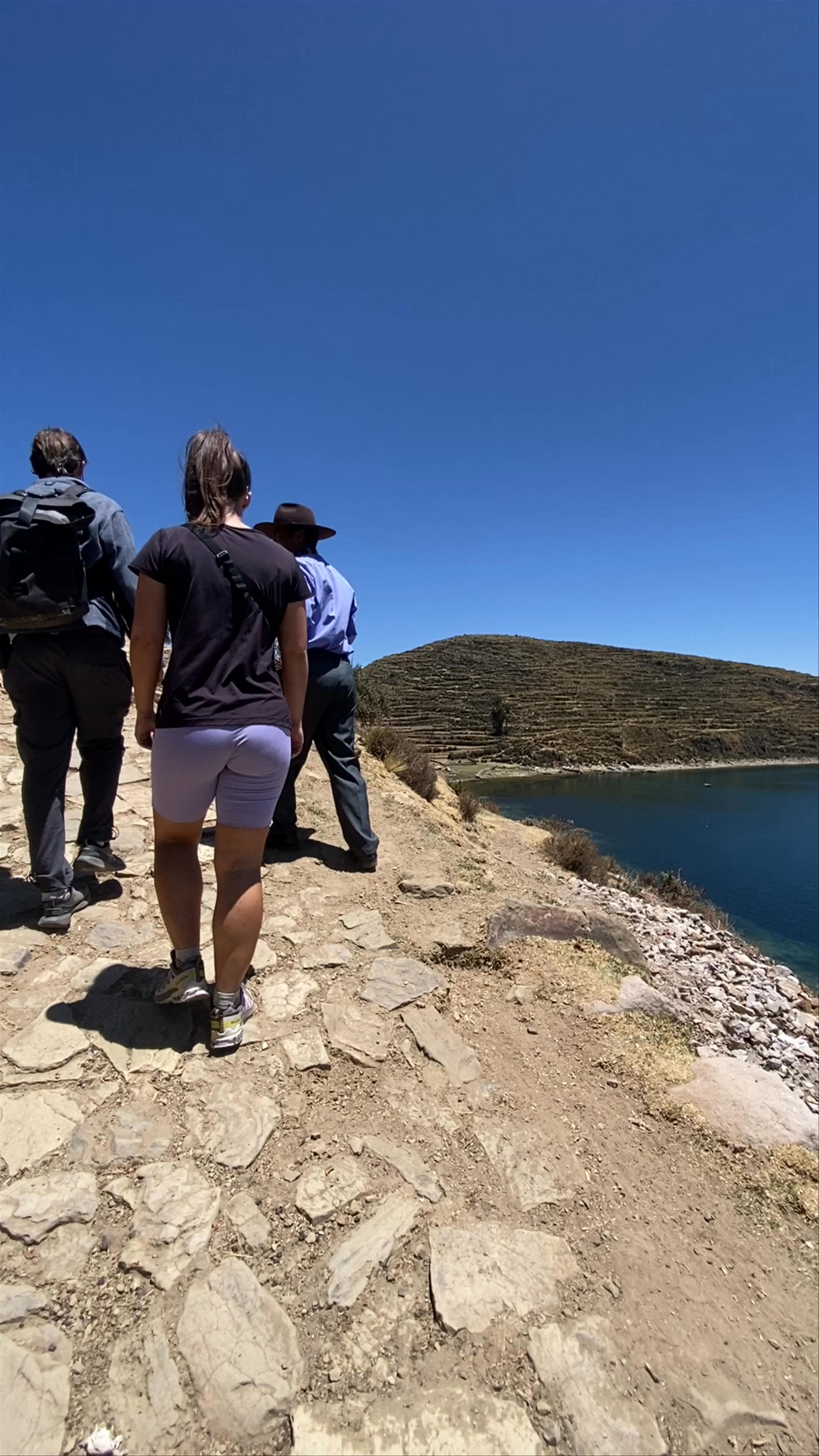 Scenic Hike Along Playa Ch'allaxa de Challapampa, Bolivia