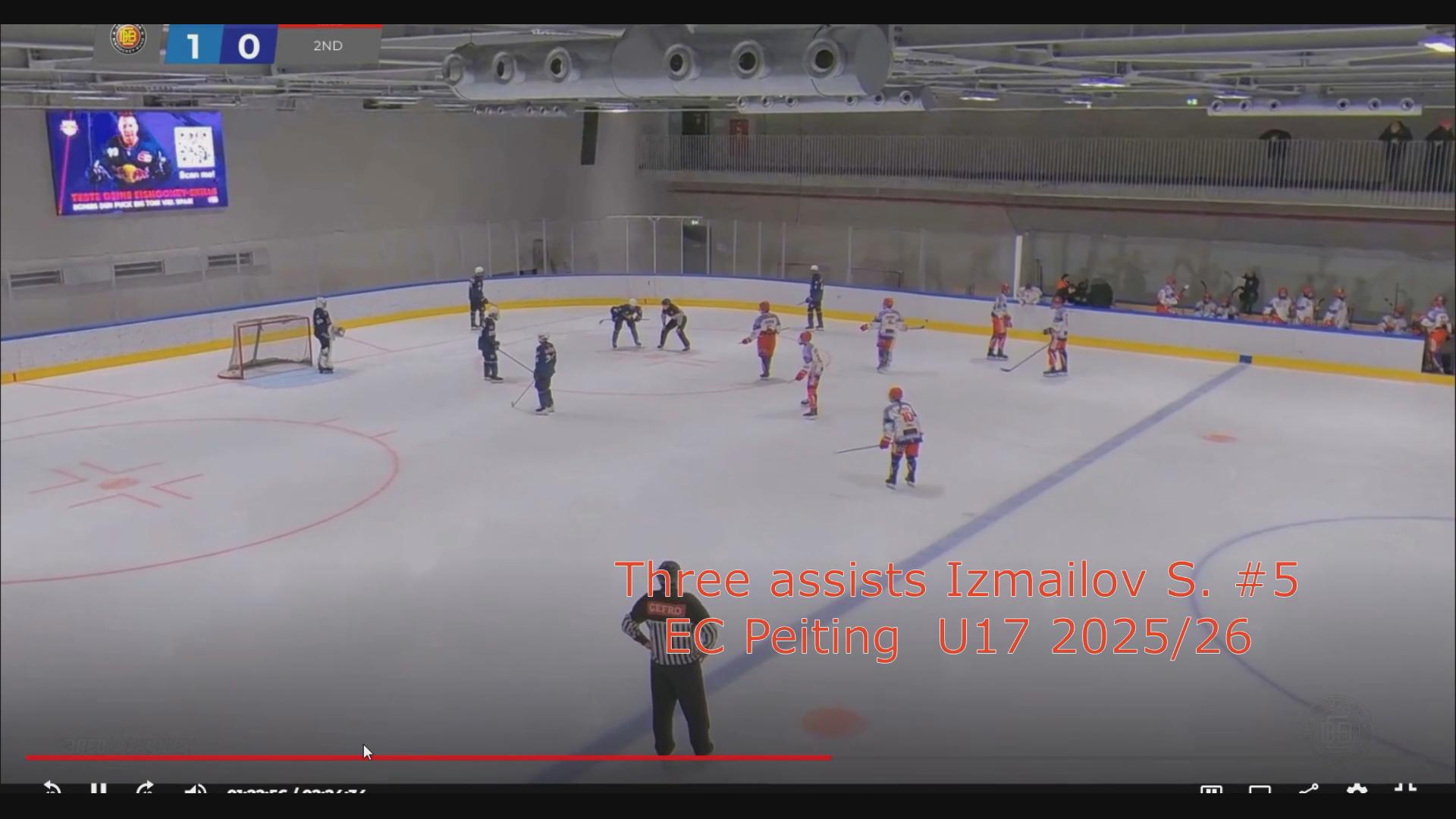 Serafym Izmailov Shines with Three Assists for EC Peiting U17