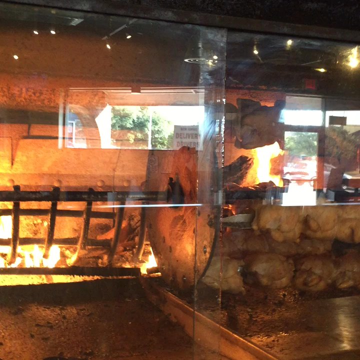 Cowboy Chicken - Chickens on the rotisserie - Chicken Shop Near Me - Fort Worth, Texas