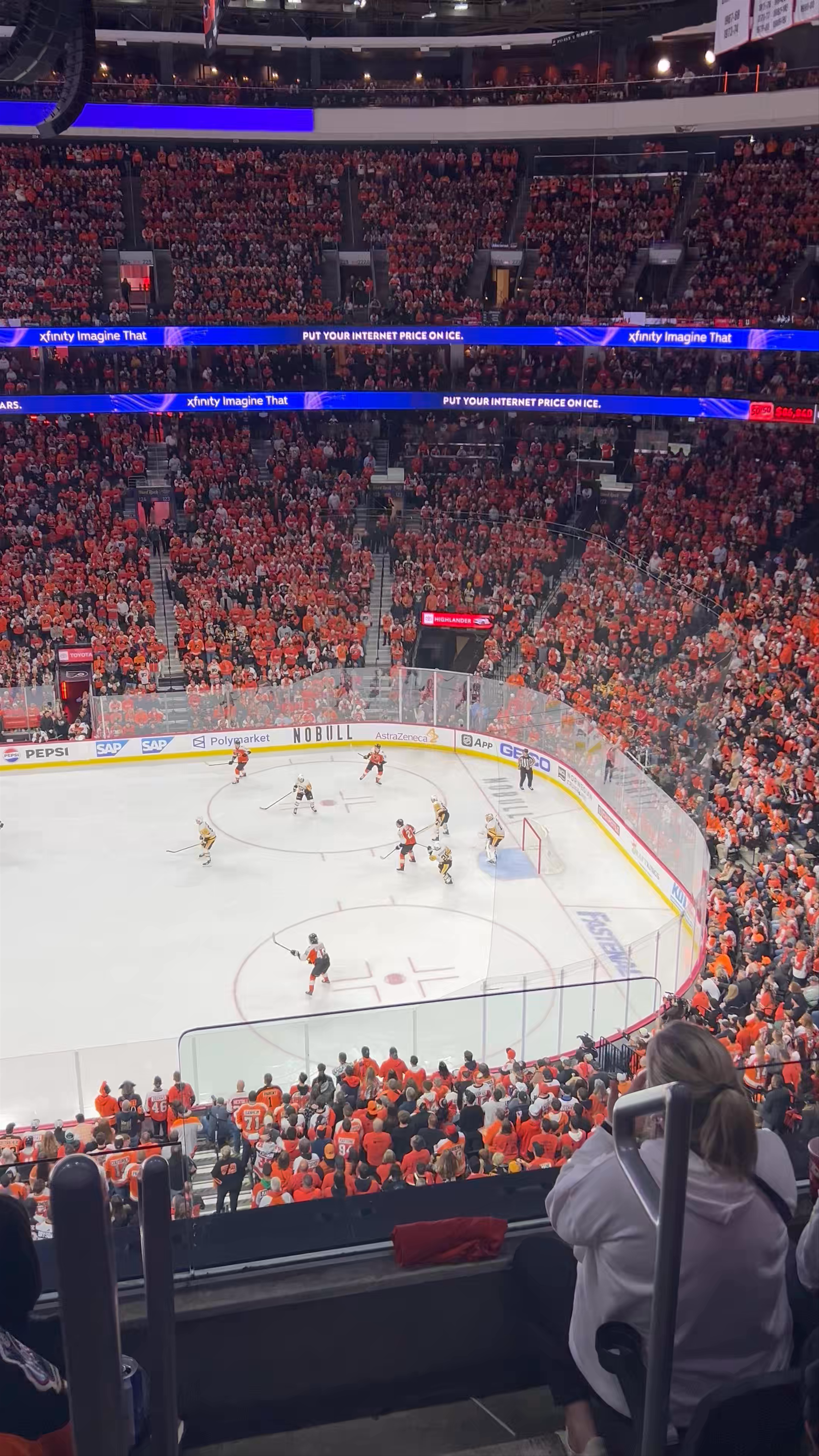 Electrifying NHL Hockey Game at Xfinity Mobile Arena, Philadelphia