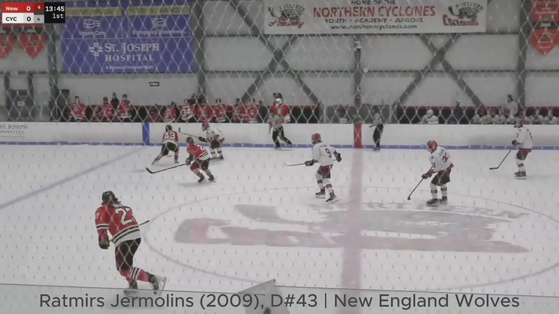 Ratmirs Jermolins (D-2009): Excellent gap control, physical defensive play & Impactful Hits | NE Wolves/USPHL