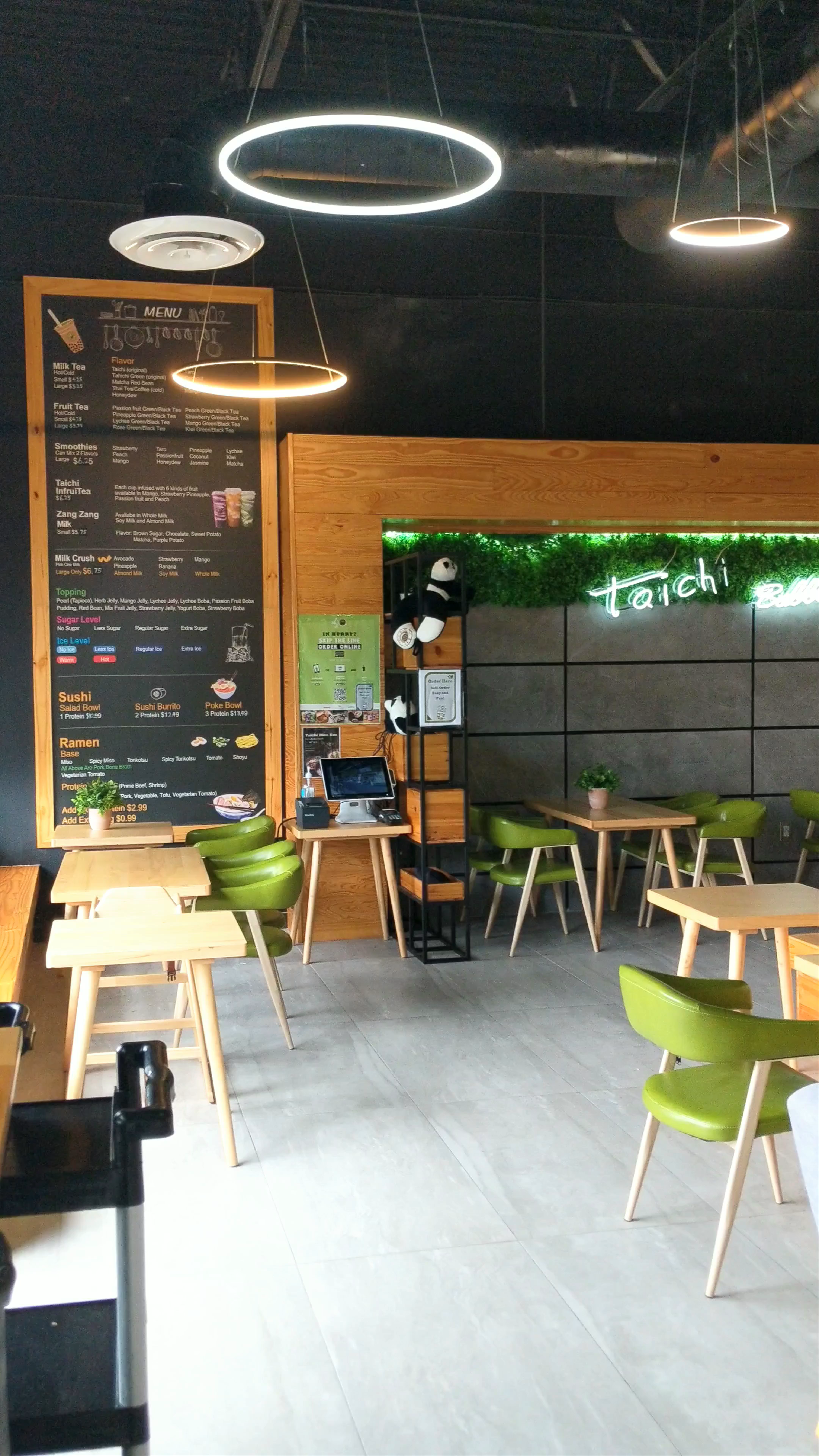 Taichi Bubble Tea Drinks + Food