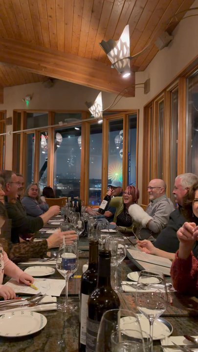 Anthony's Pier 66 - Incredible view in the background for New Year's Eve dinner. EYC yacht club. - Seafood Near Me - Seattle, Washington