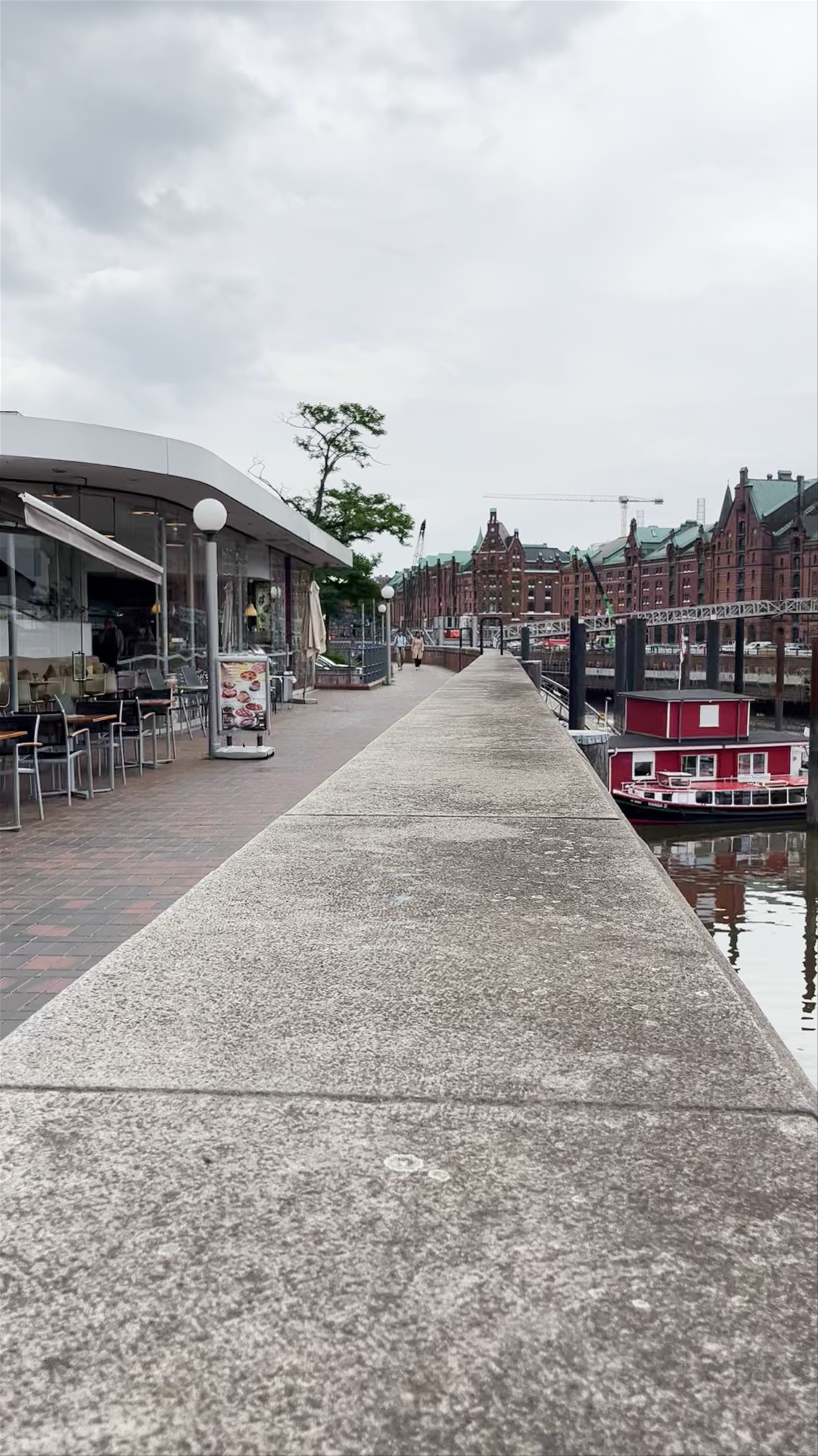 Strolling Along Jan Fedder Promenade, Hamburg – A Waterfront Urban Escape