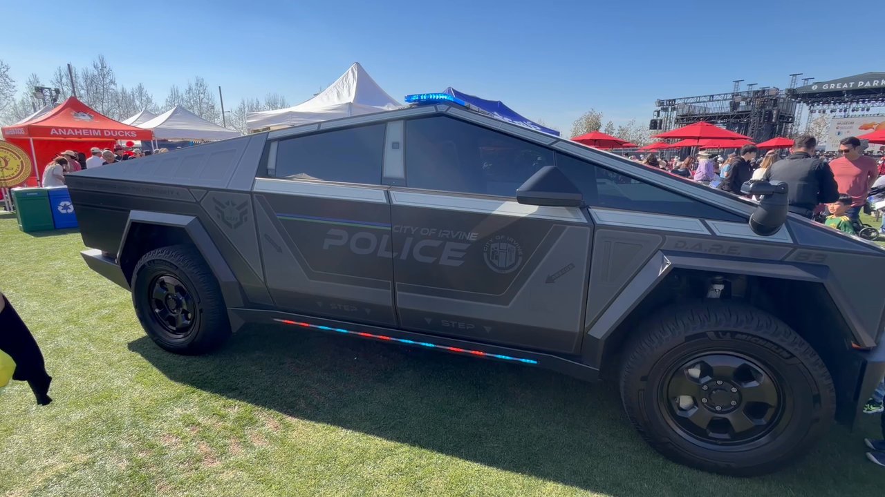 Great Park - Irvine PD Cybertruck at Lunar New Year festival - Parks Near Me - Irvine, California