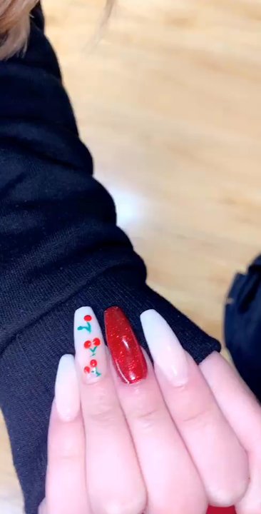 World Nails Salon - Cherrys and sparkles. You can never go wrong with - Nail Salons Near Me - Wheat Ridge, Colorado