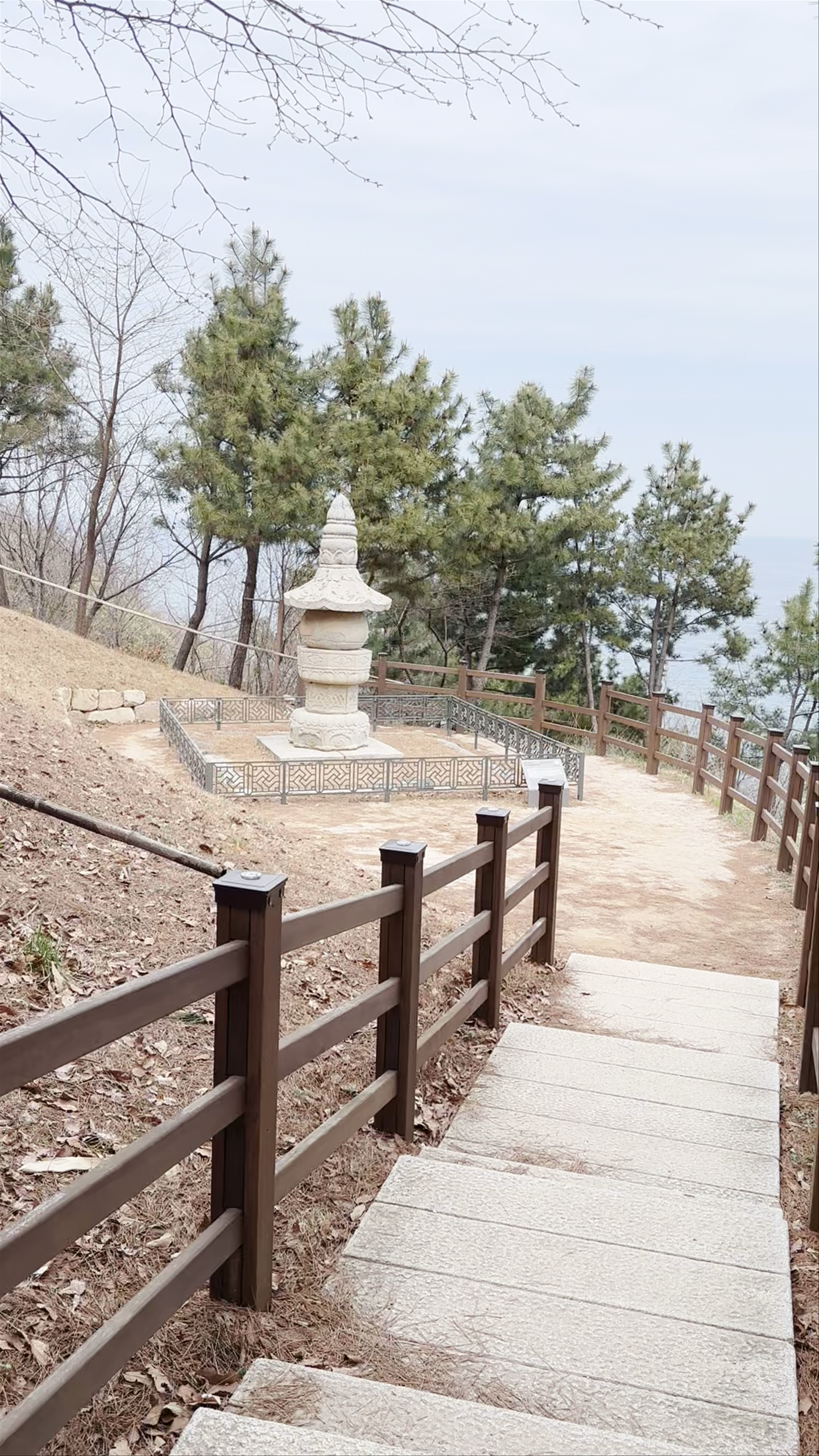 Naksansa Temple Pathway and Scenic Views in Yangyang, South Korea