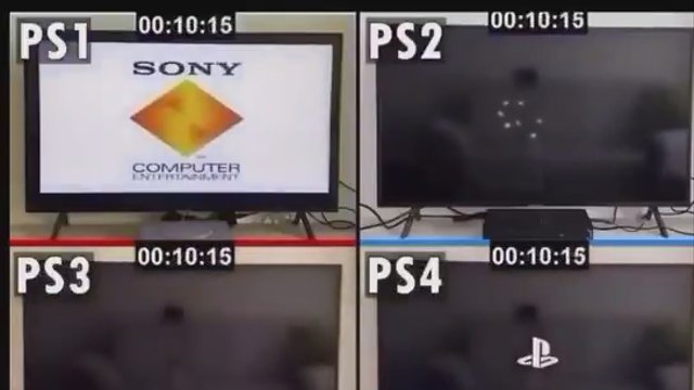 ALL OF THE playstation boot times