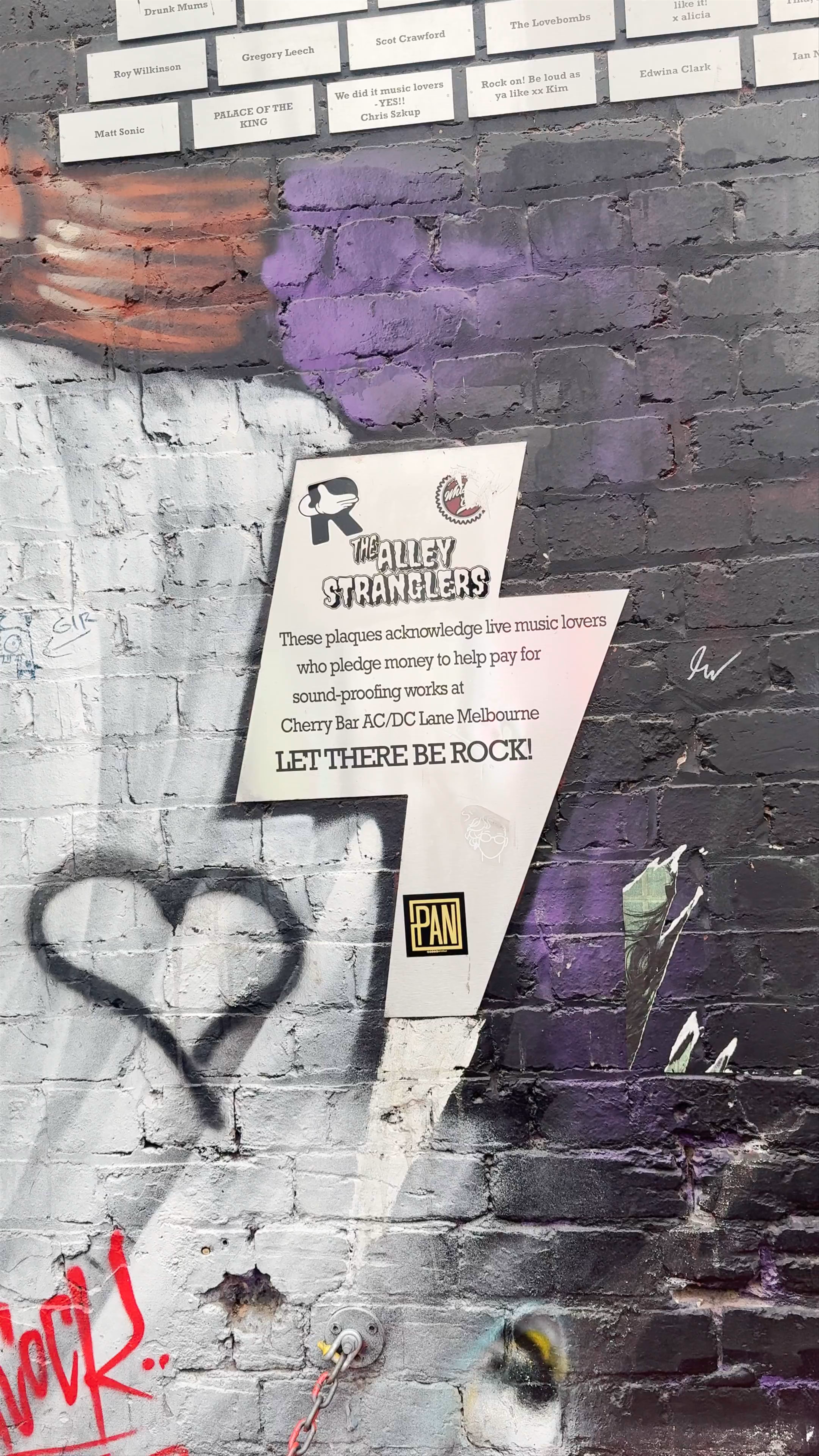 AC/DC Lane Graffiti