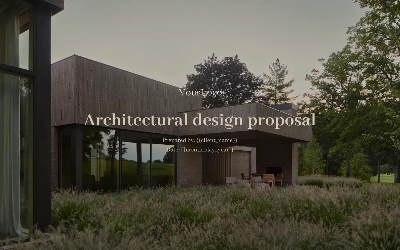Preview of Architectural Design Proposal Template