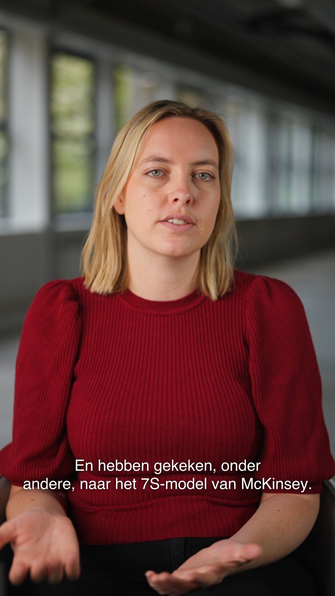 Nina vertelt over het gebruik van het 7S model en hoe dat haar hielp.