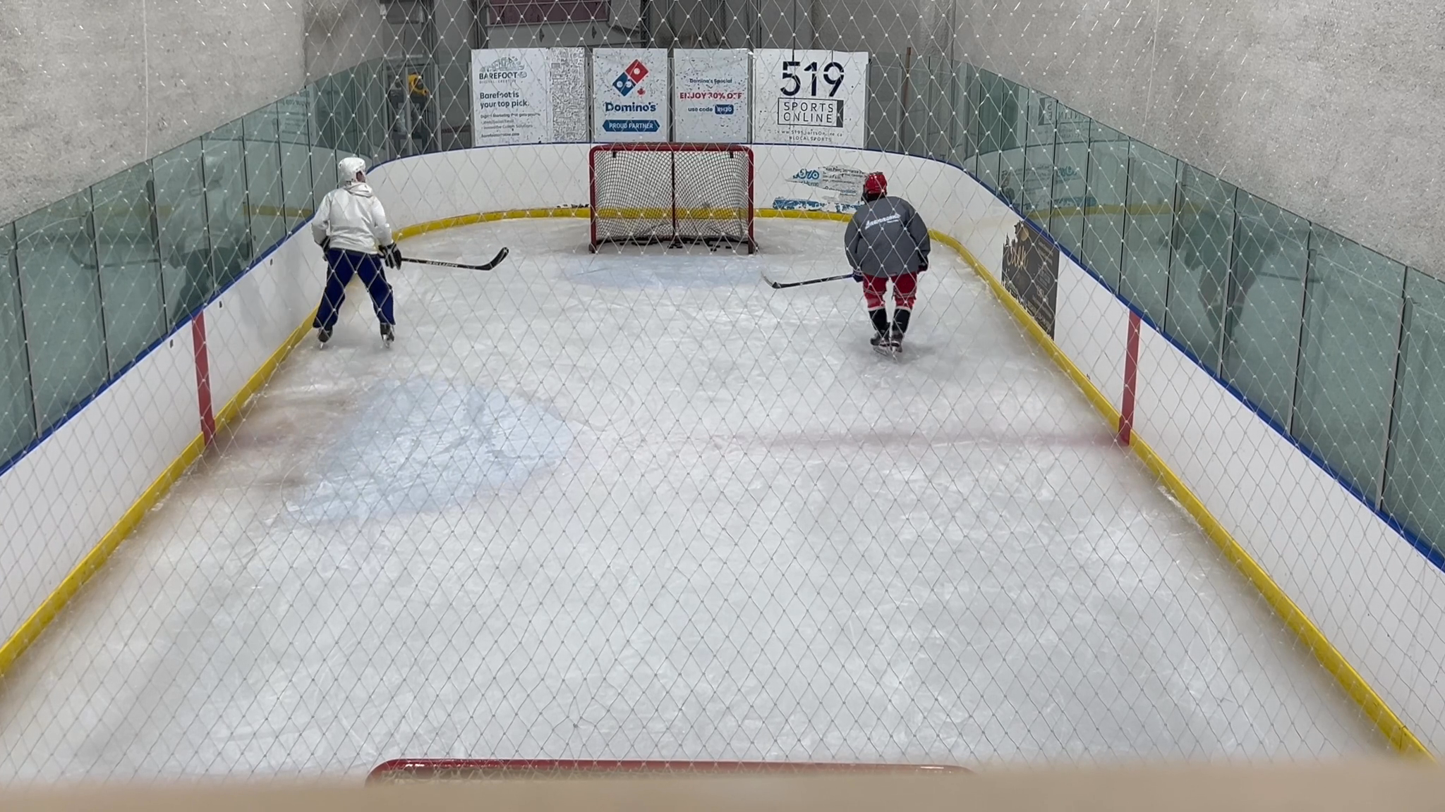 Caleb Plumb: Working on Backhand and Puck Protection. Extra Training