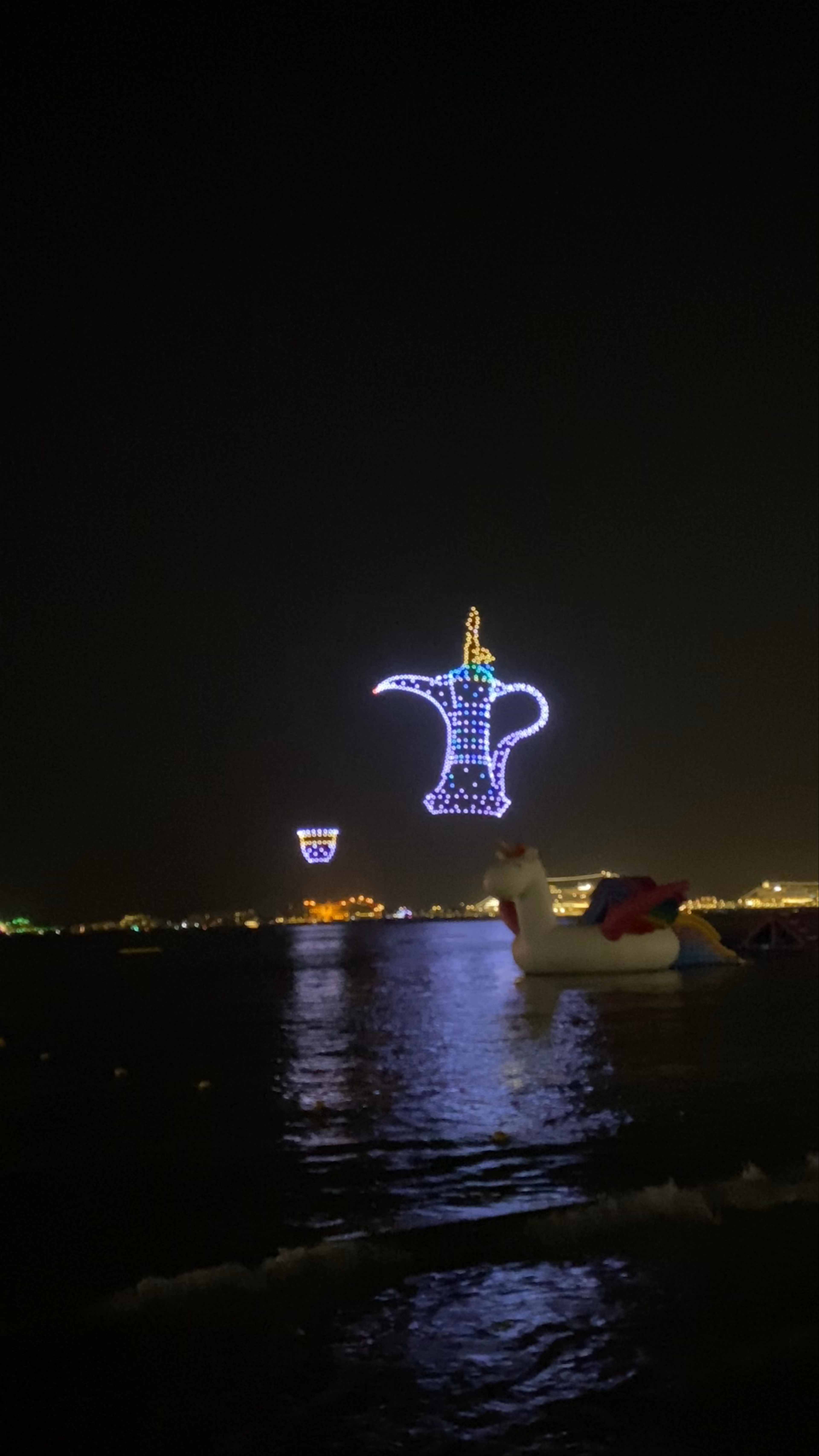 Drone Light Show at Blue waters - Dubai - United Arab Emirates