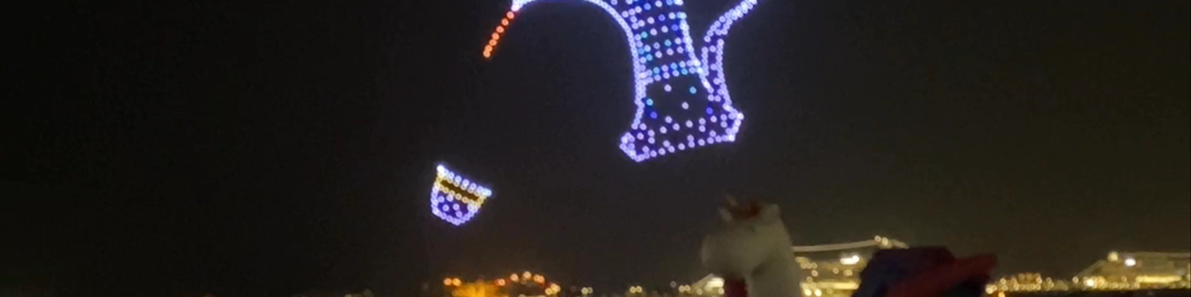 Drone Light Show at Blue waters - Dubai - United Arab Emirates