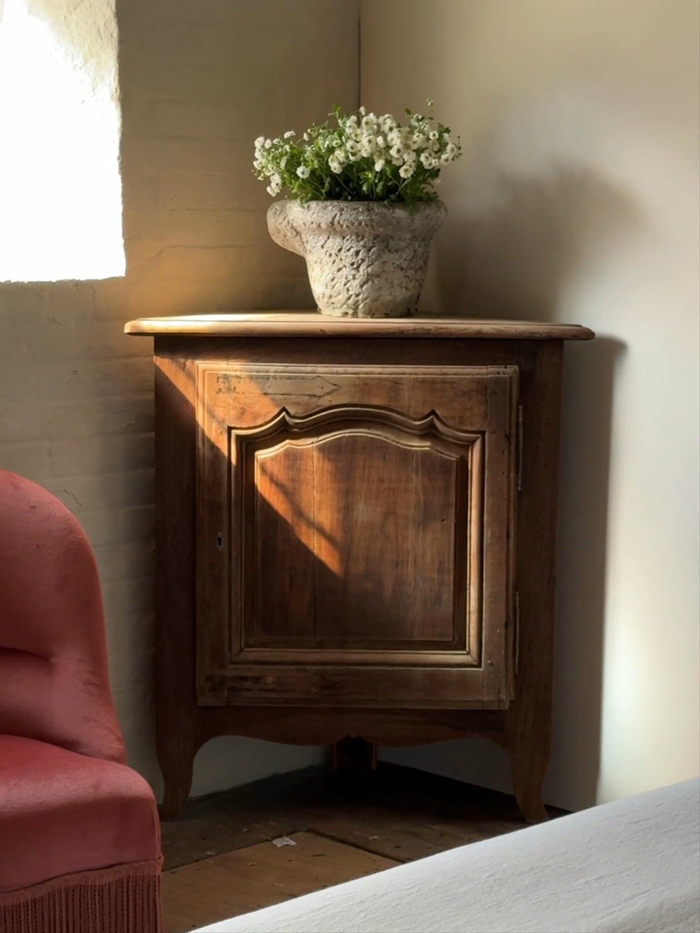 Oak Corner Cabinet