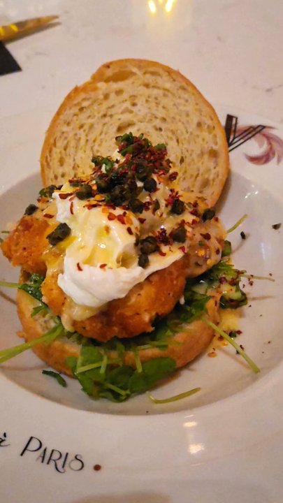 Vanderpump A Paris - Crab Croquette Benedict - French Near Me - Las Vegas, Nevada