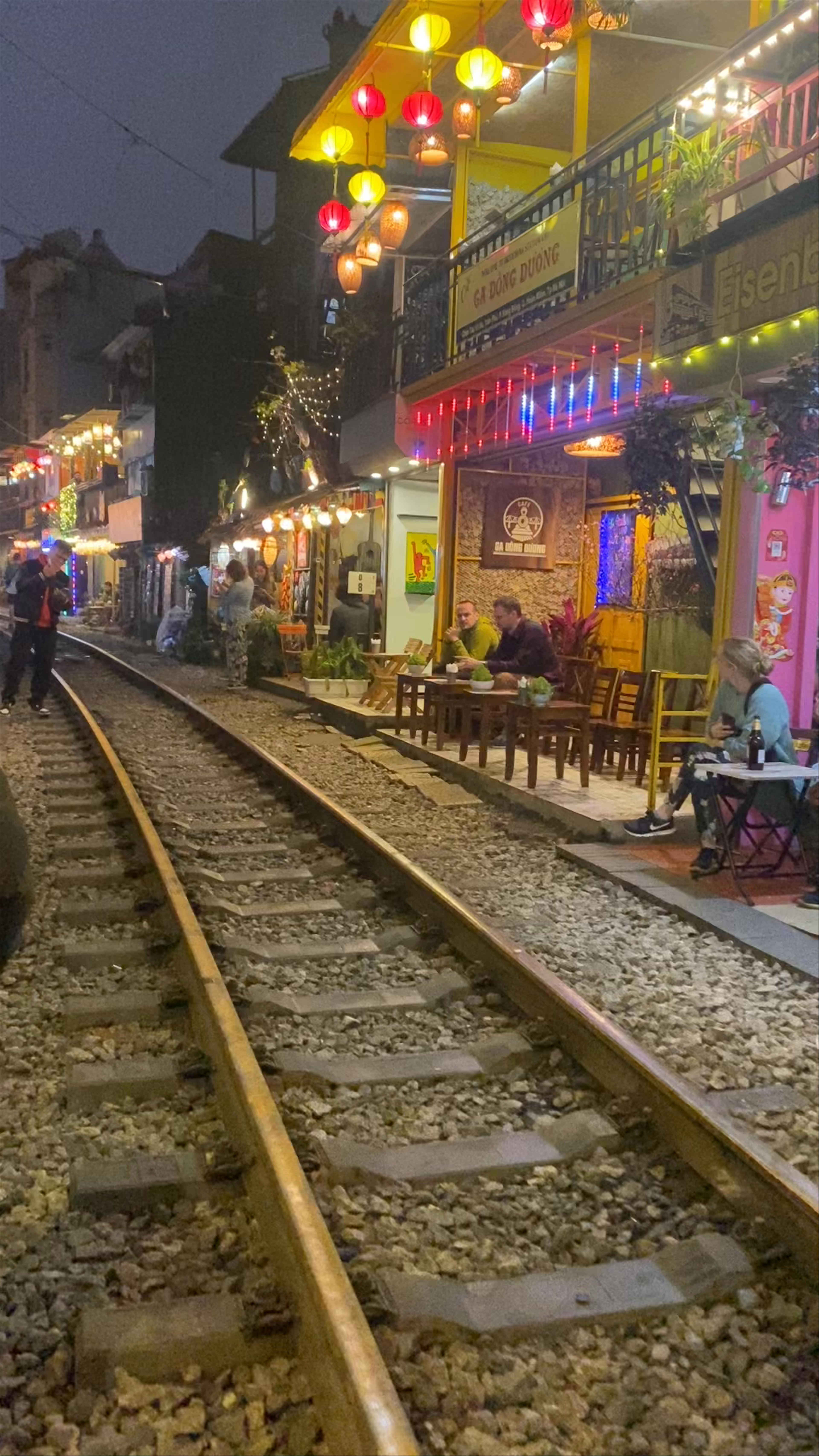 Evening Stroll along Hanoi's Famous Train Street