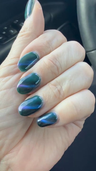 Nails Naturally Spa - Today's cat eye color picked by Lisa - Nail Salons Near Me - Concord, California