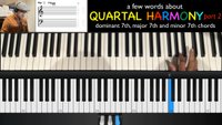 Quartal Harmony pt 2 - Dominant 7th, Major 7th and Minor 7th chords
