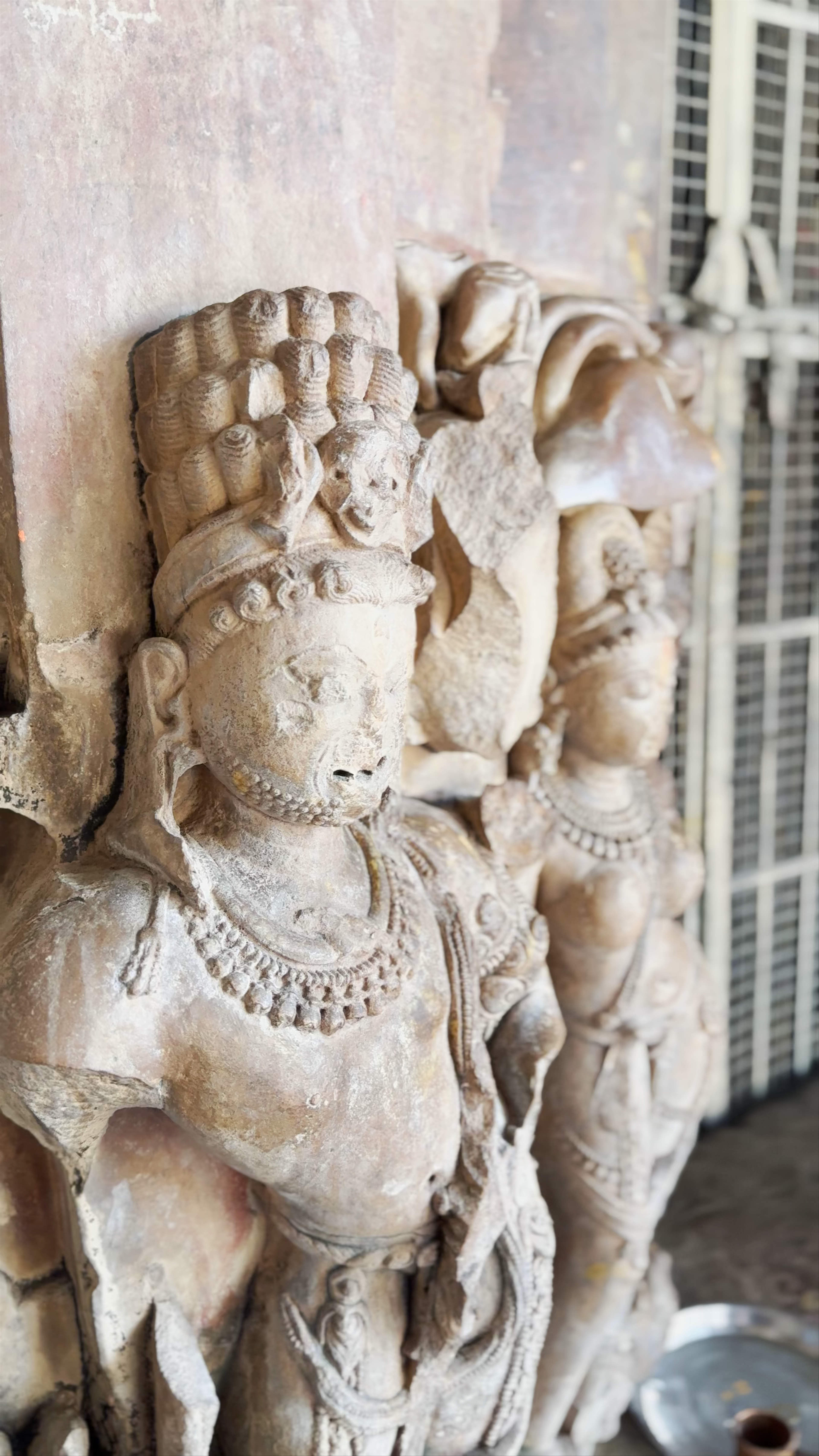 Ancient Sculpture at Trimurti Shiva Temple, Rawatbhata