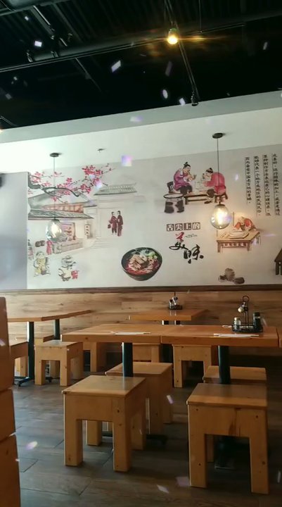 Kungfu Noodle - The cute wall mural - Noodles Near Me - Plano, Texas