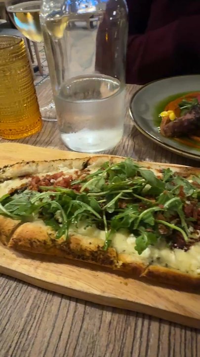 Chortke - Fig prosciutto flat bread and octopus appetizer - Persian/Iranian Near Me - Rochester, New York
