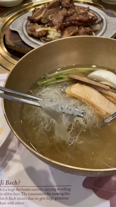 Hahm Ji Bach - $32 LA Galbi Combo Mul-Naengmyeon (cold noodles in beef broth) ($15.99 Individual) - Korean Near Me - Flushing, New York