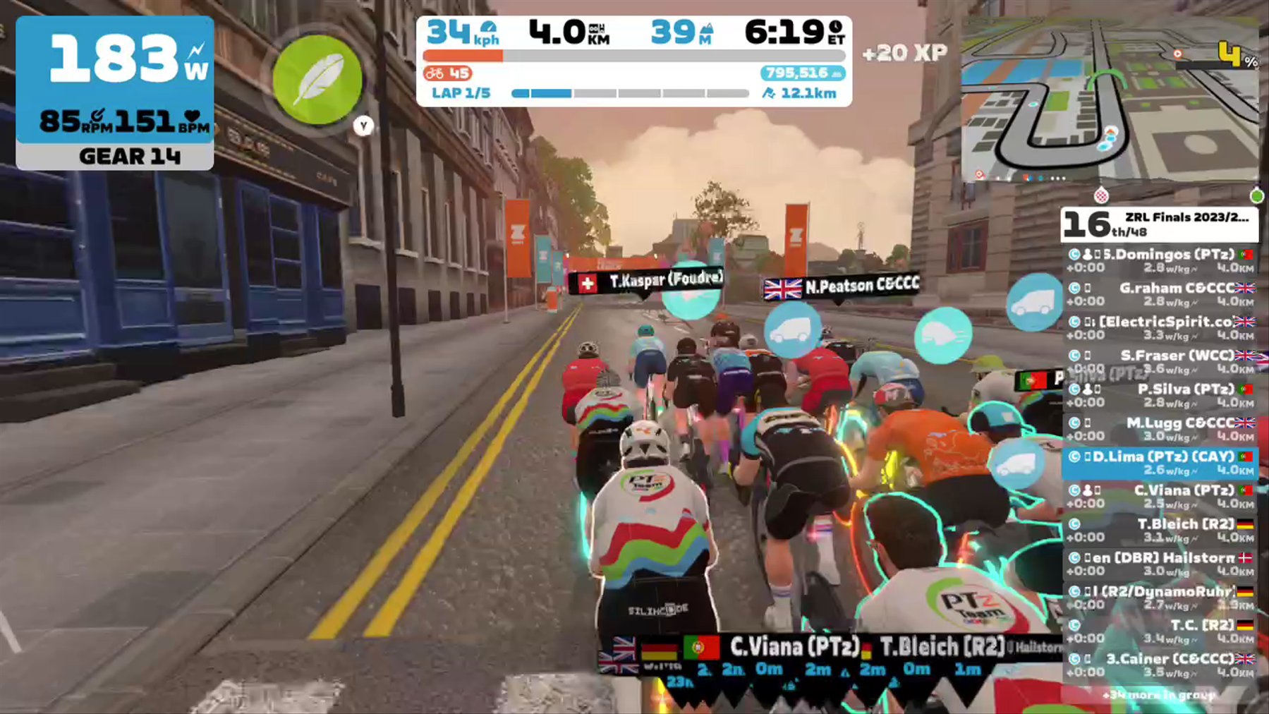 Zwift - Race: ZRL Finals 2023/24 - Open EMEAW Division 2 - Cup Final (Part2) (C) on Glasgow Reverse in Scotland