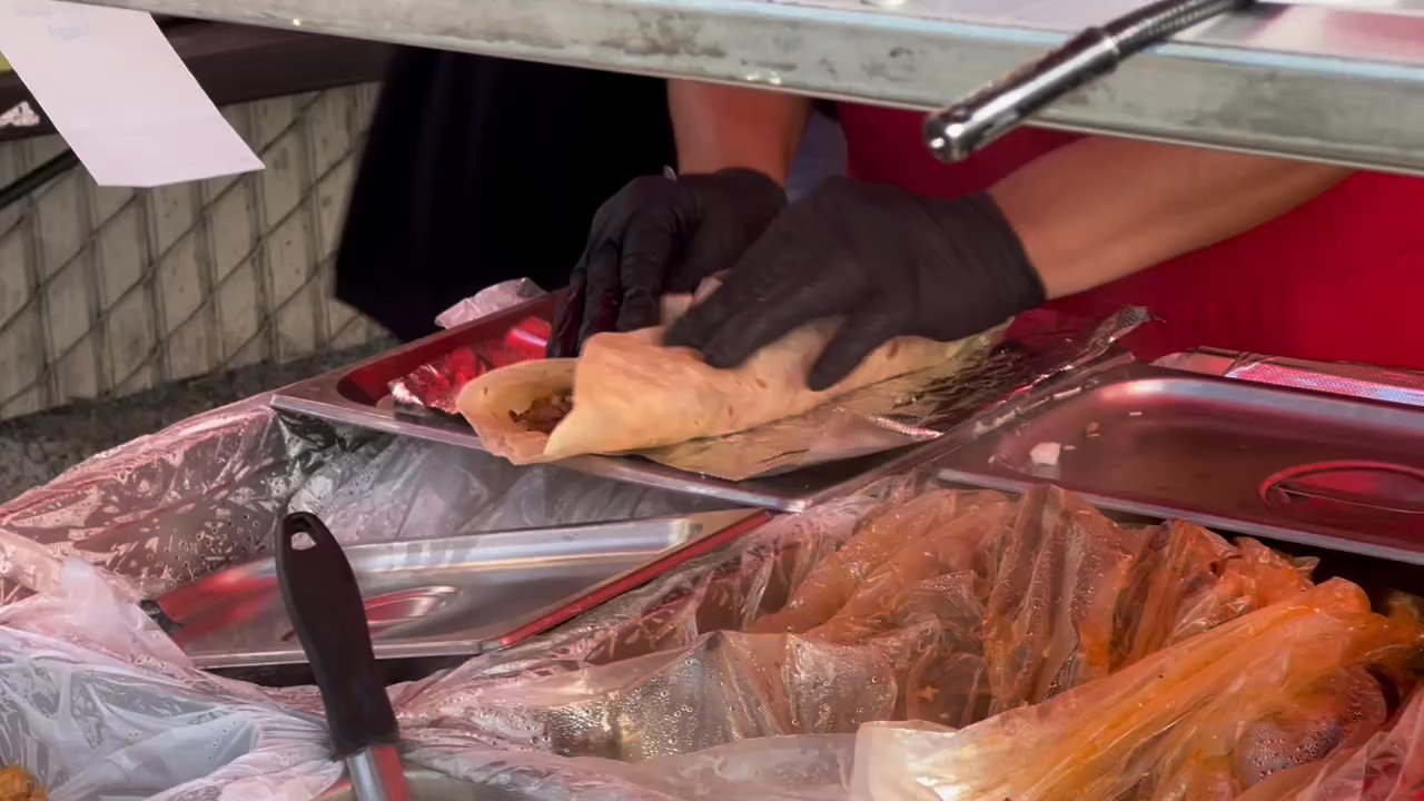 La Chiva Loca - Rolling up the burrito - Tacos Near Me - Torrance, California