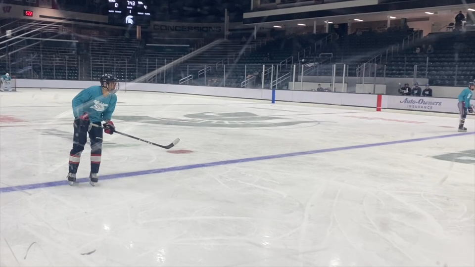 Highlights of Samir Kurbanov (#10 - team Teal) Michigan State University "Spartan Standard" ID Camp