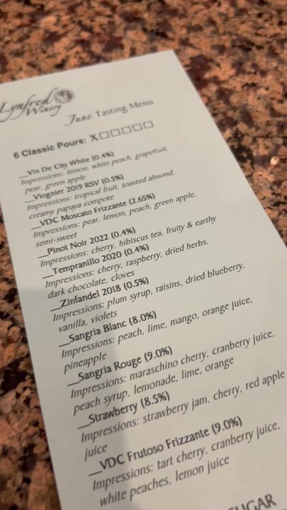 Lynfred Winery - Wine tasting and pour - Wineries Near Me - Roselle, Illinois