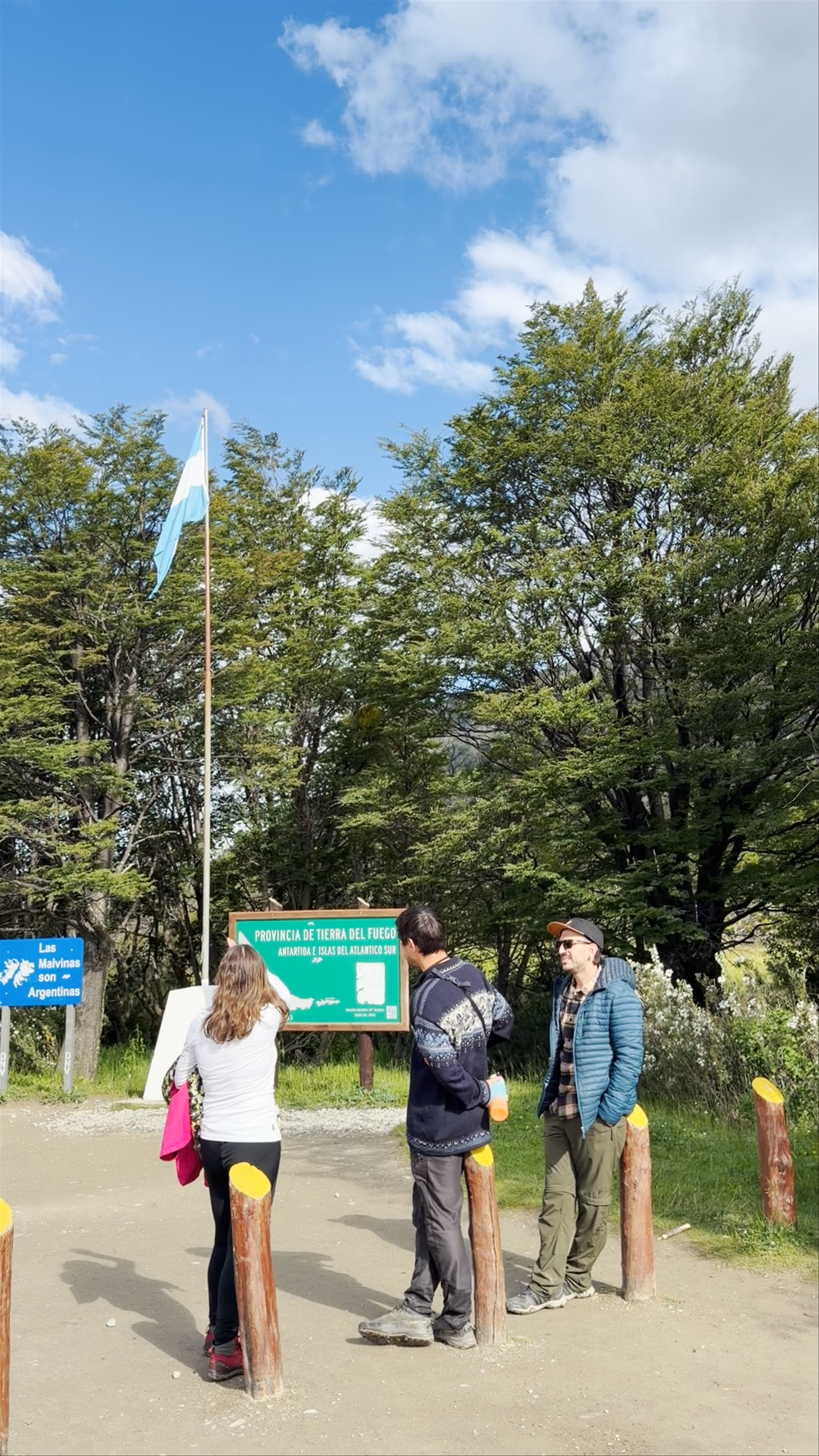 End of Pan-American Highway from Alaska