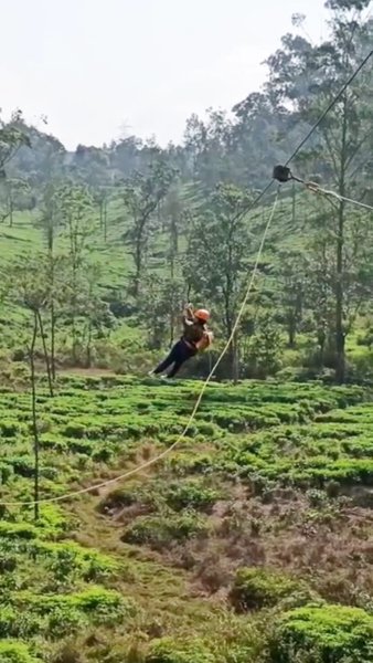 Photo of Ziplining across the