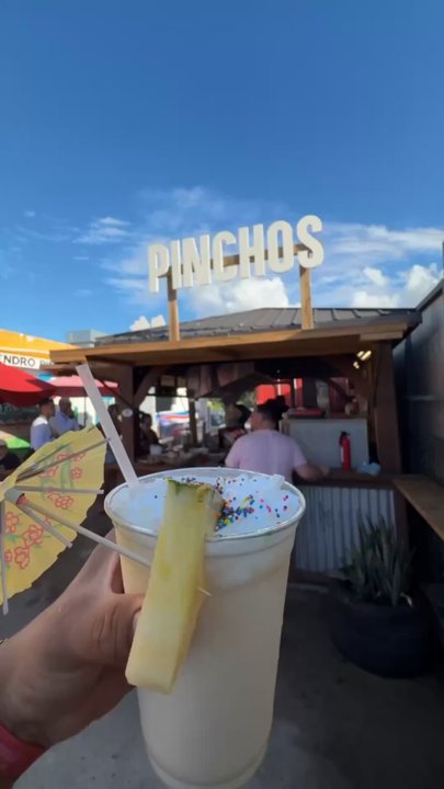 Luquillo Kiosks - Piña colada - Seafood Near Me - Luquillo, Puerto Rico