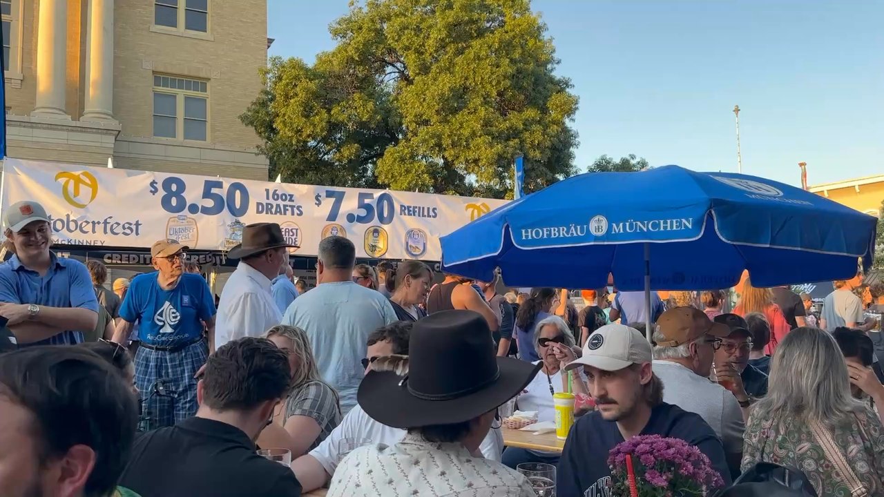 McKinney Oktoberfest - While we sat and enjoyed some brats and beer, the teaming crowds around us attest to the success of the fest! - Festivals Near Me - McKinney, Texas