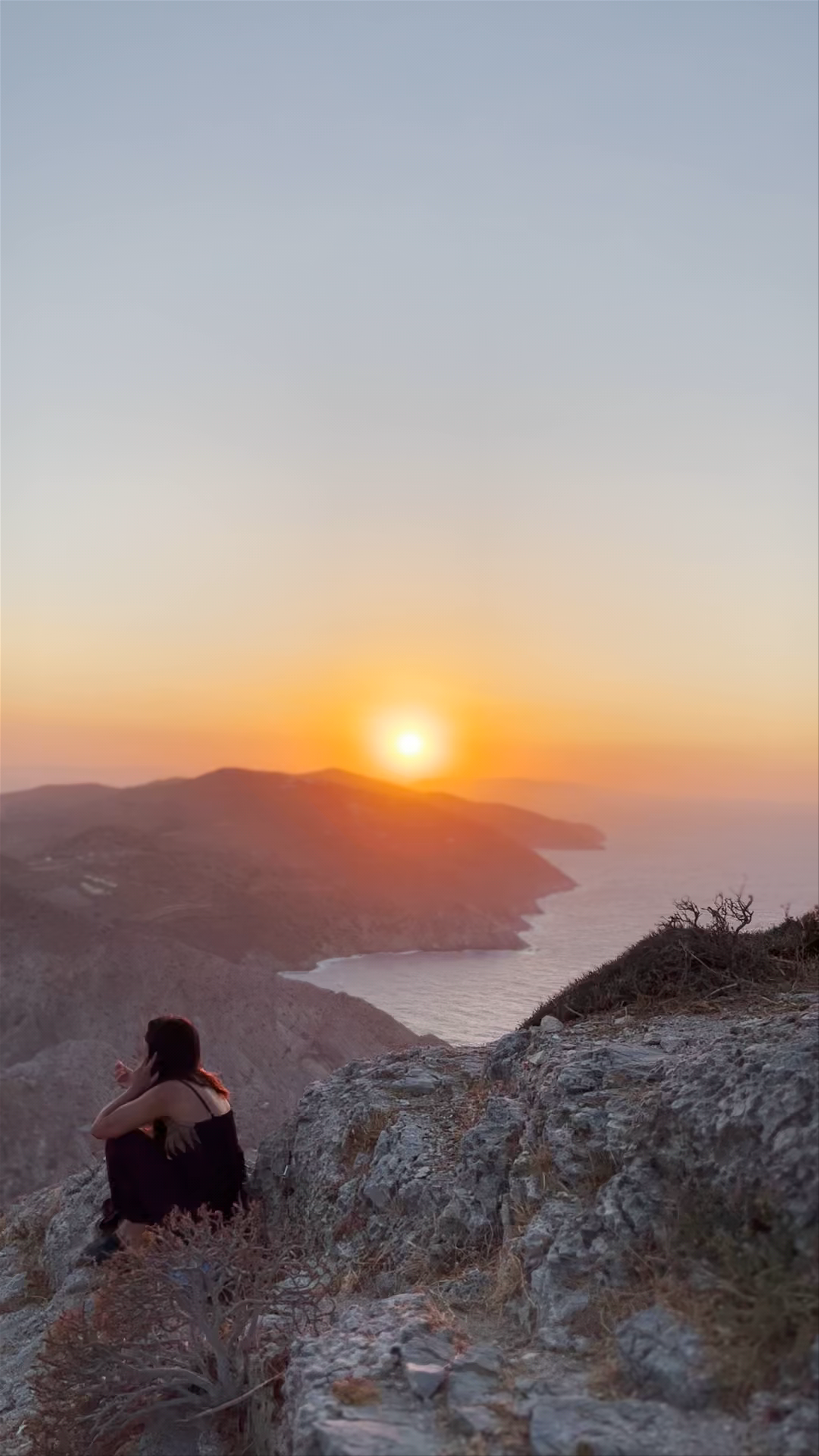 Sunset Serenity at Εκκλησία Παναγίας της Φολεγάνδρου, Folegandros, Greece