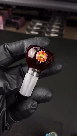 Preview pic of 14mm Single Hole Bowl Slide by Keys Glass