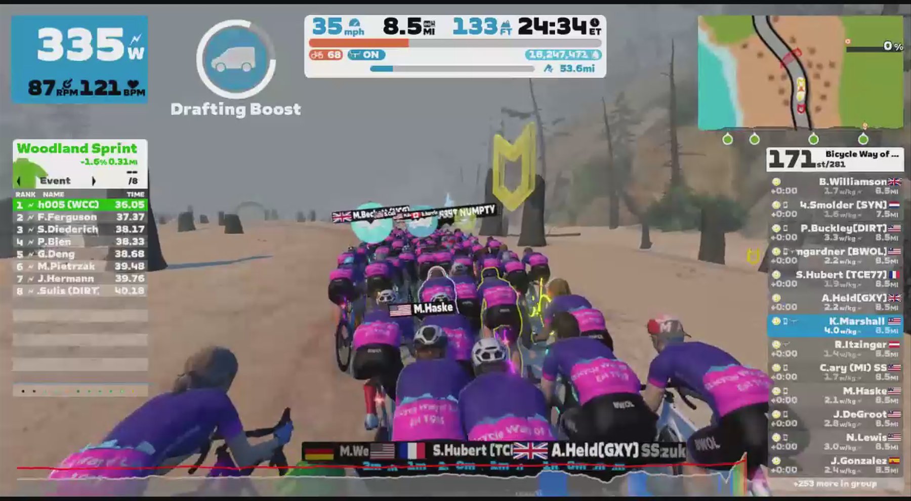 Zwift - Group Ride: Bicycle Way of Life Saturday Ride (D) on The Big Ring in Watopia