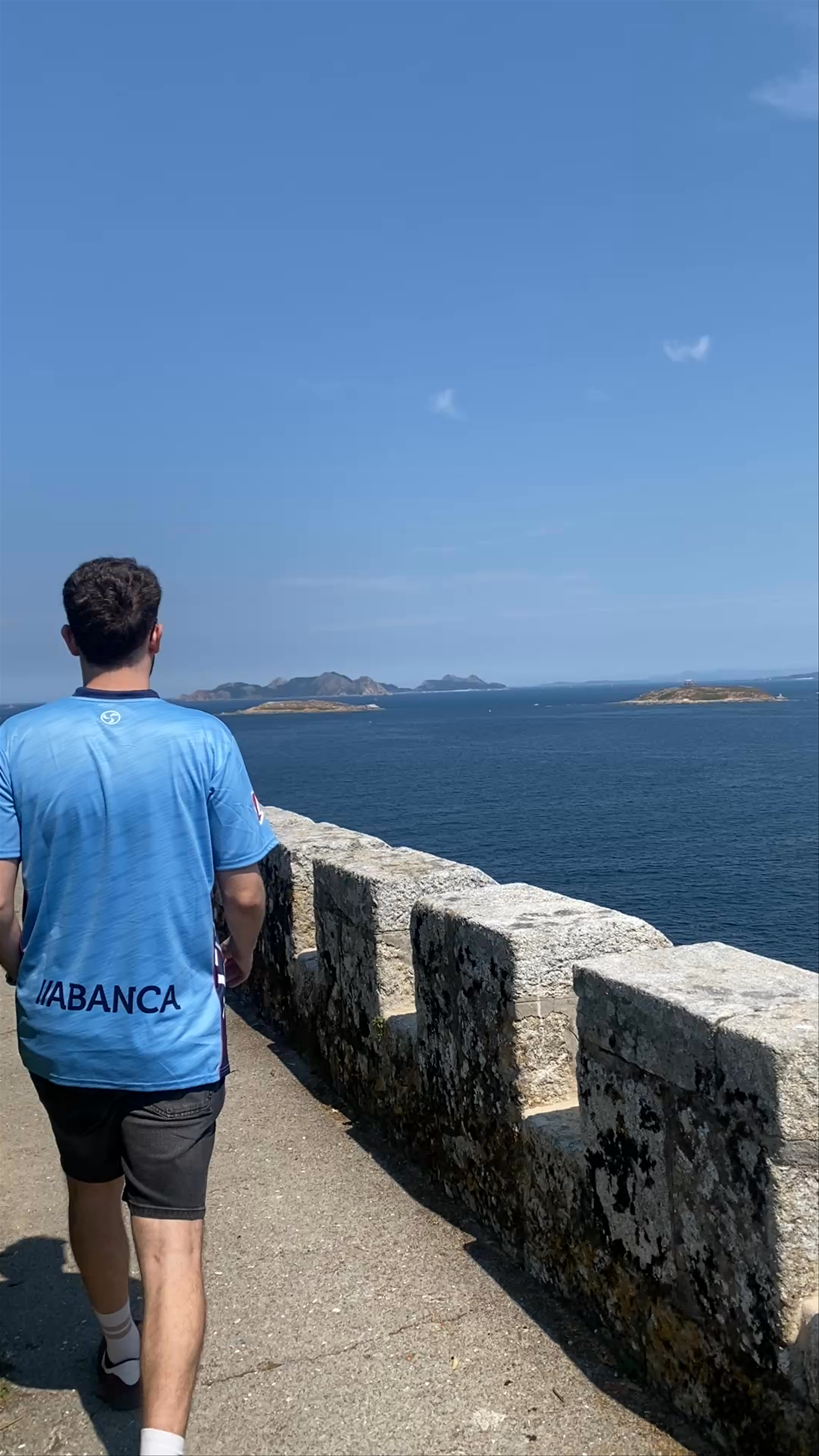 Strolling Along the Coastal Path at Parador de Baiona, Spain