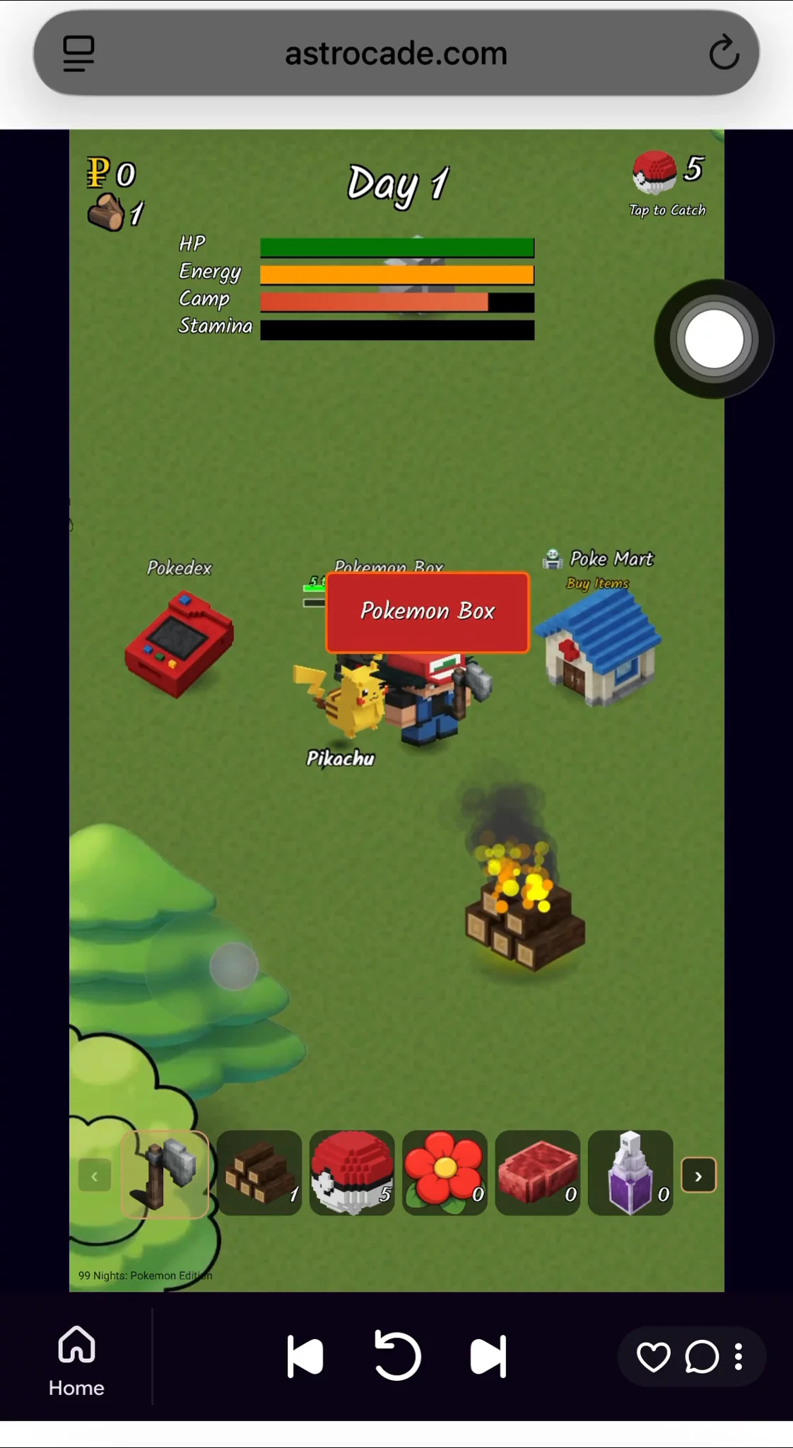 99 nights Pokemon edition  | Astrocade image 1