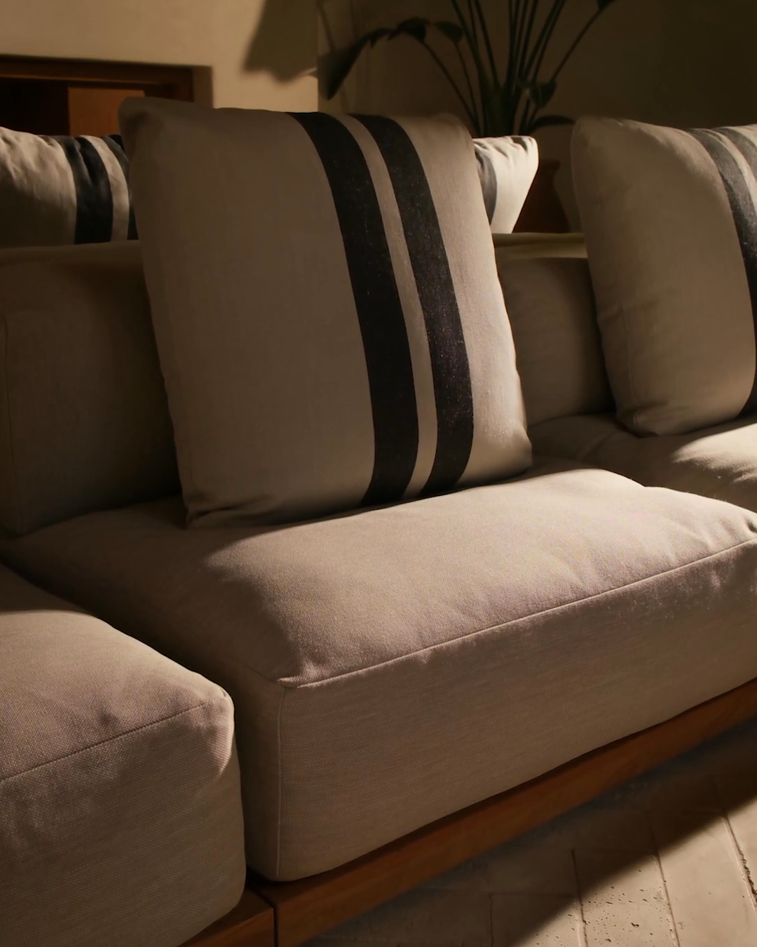 Pacific Ottoman - Teak | James Perse Los Angeles Pacific Ottoman - Teak | James Perse Los Angeles